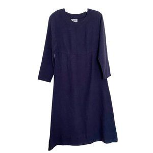 Vintage Mishi Lagenlook Dress Cotton Oversize Natural Empire Waist S